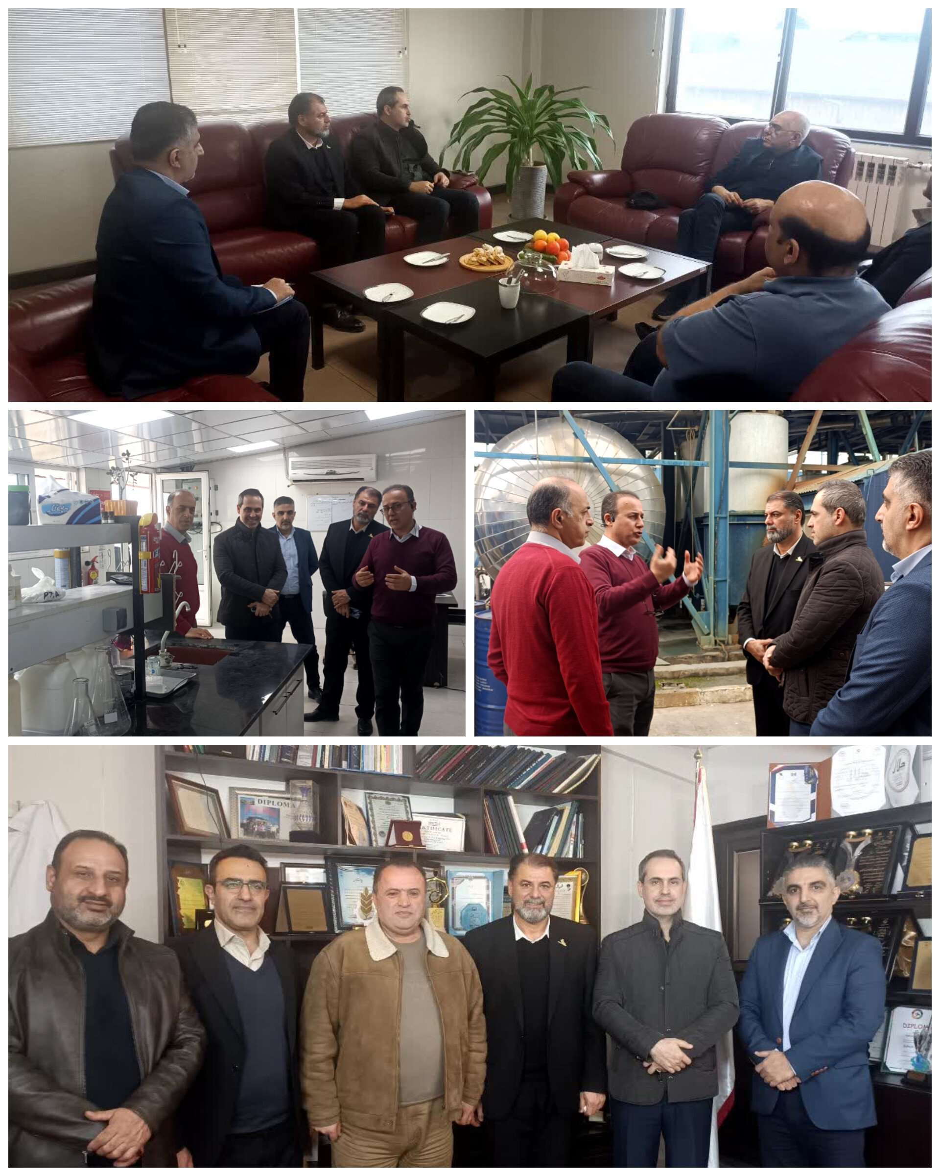  بازدید ریاست پارک علم و فناوری مازندران از سه شرکت شاخص آمل